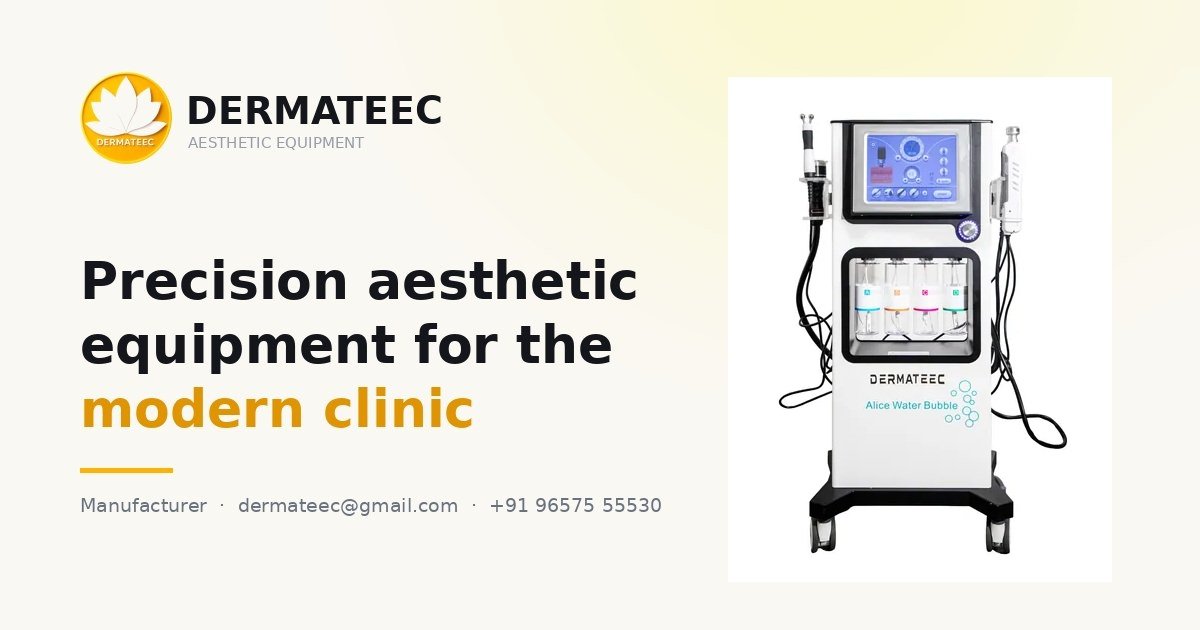 Dermateec aesthetic equipment range