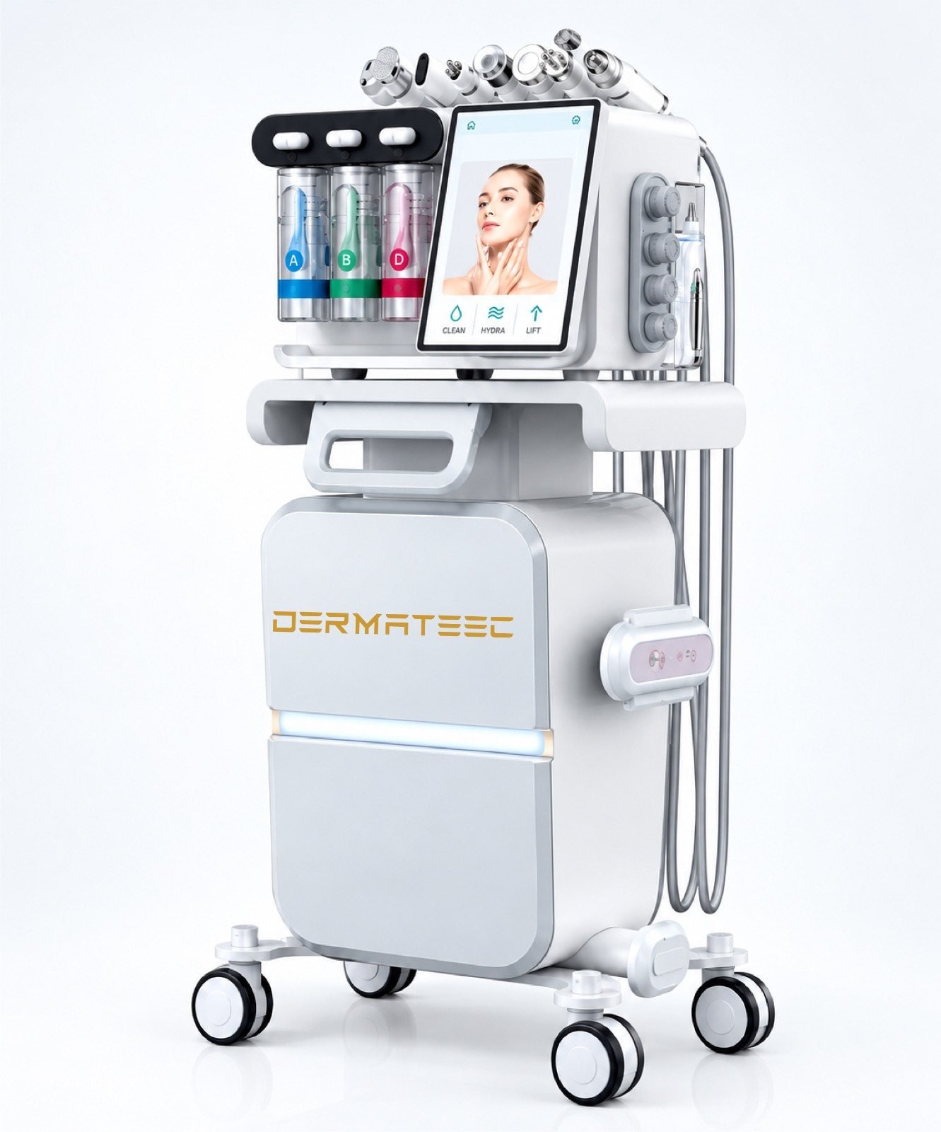 Dermateec Professional 8 in 1 HydraFacial Machine | Hydra Dermabrasion Machine — professional hydrafacial systems equipment supplied by Dermateec