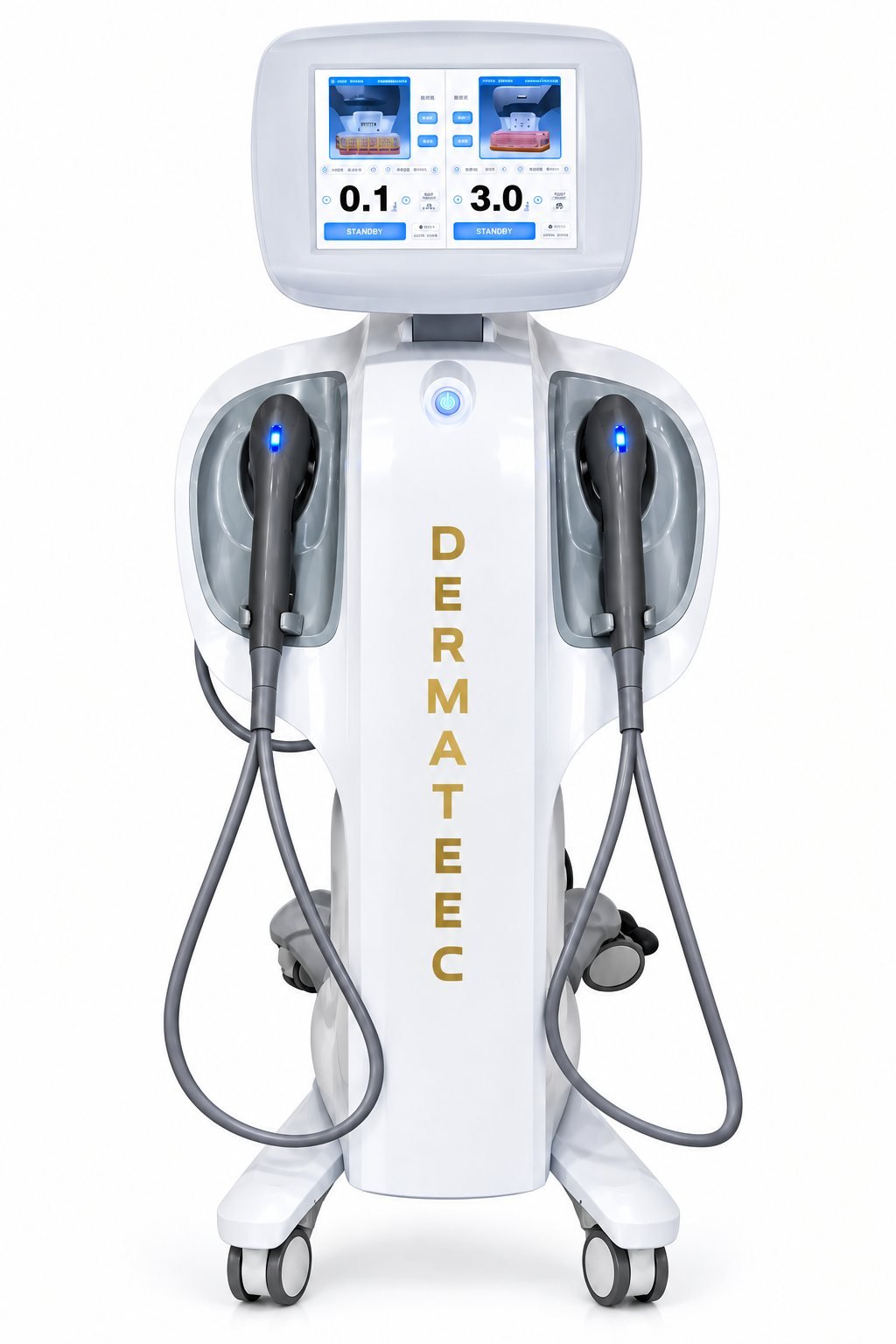 Dual Channel Vertical 7D Anti-Aging HIFU Machine — professional hifu machines equipment supplied by Dermateec