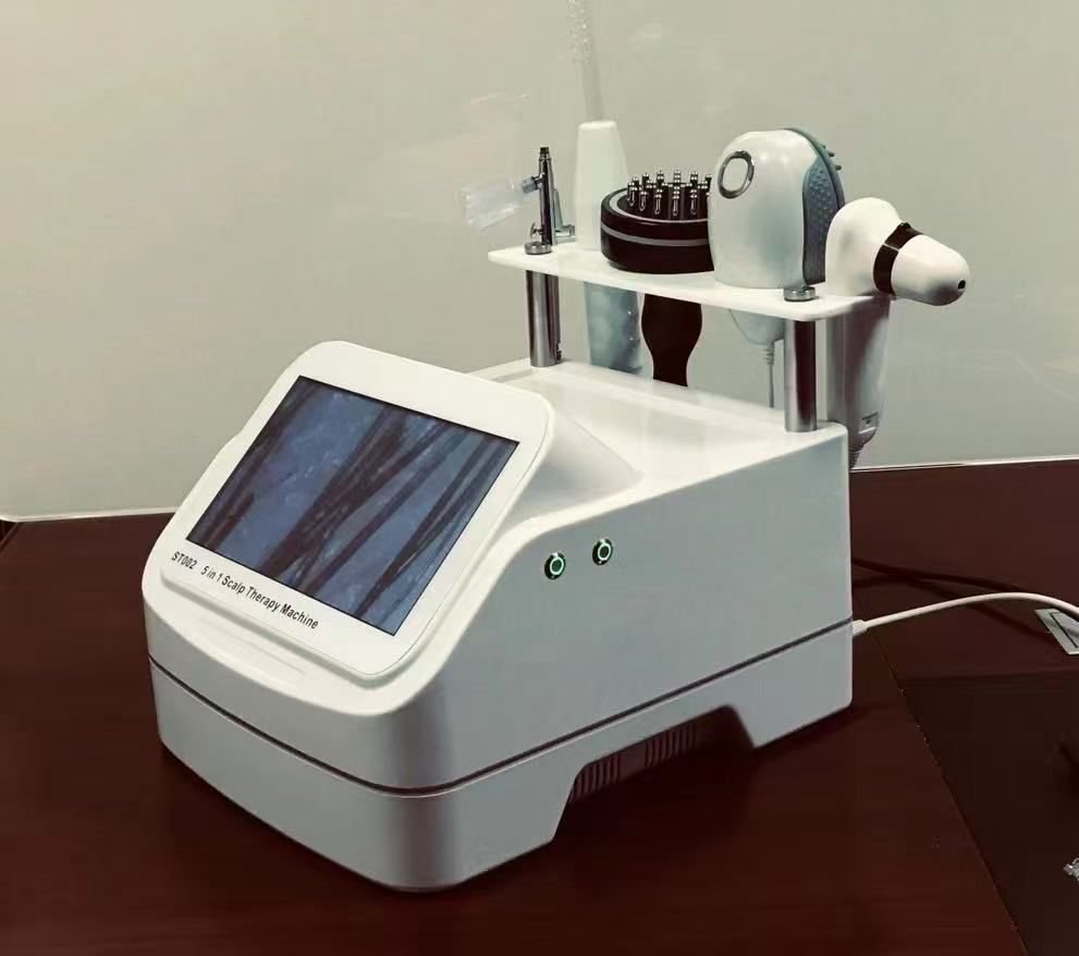 Dermateec 5-in-1 Scalp Therapy Machine — professional hair restoration equipment supplied by Dermateec